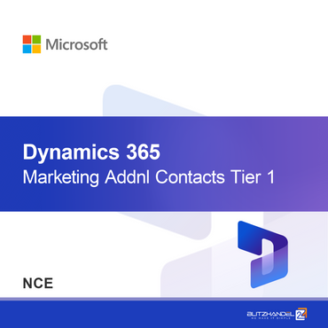 Dynamics 365 Marketing Addnl Contacts Tier 1 (NCE)