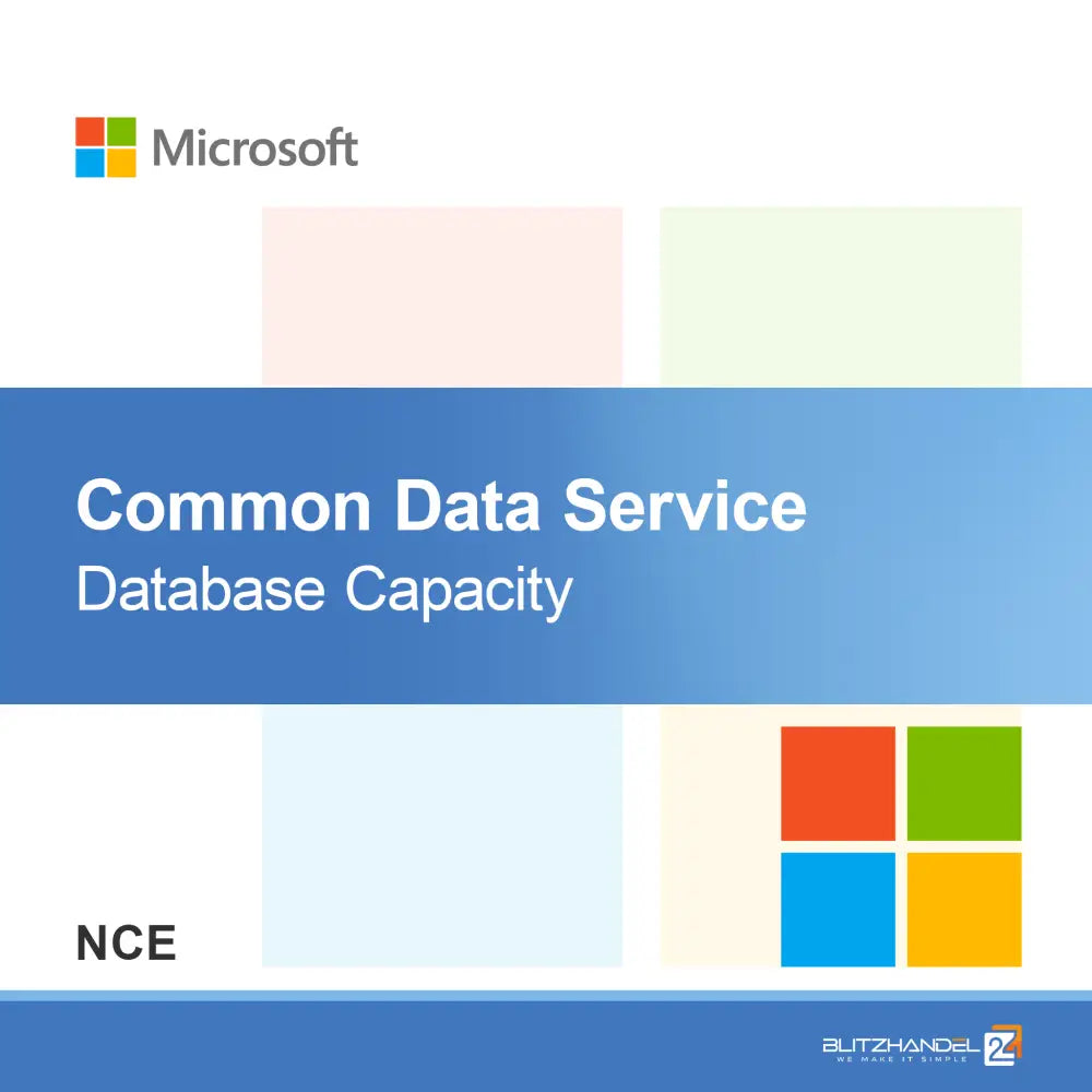 Common Data Service Database Capacity (NCE)